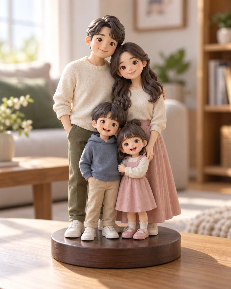 4인 맞춤 피규어 피규어 디자인 콘셉트 이미지